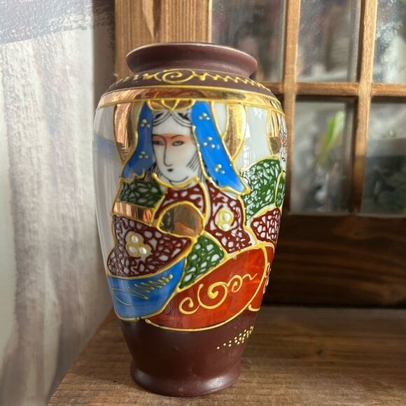 3 Small Satsuma Vases - Made In Japan - - Picture 6 of 16